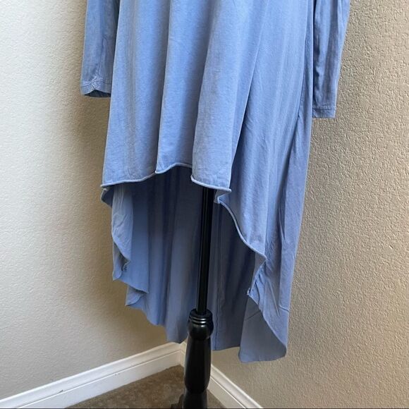 Mono B High-Low Blue Shirt Top Size S - Picture 3 of 15